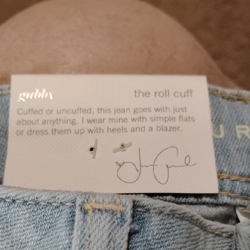LC Lauren Conrad Light Blue Gabby Roll Cuff Ankle Jeans - Picture 4 of 8